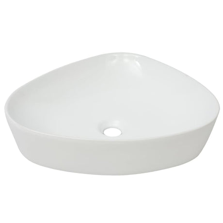Vidaxl Washbasin Triangular White 50,5x41x12 cm keramik