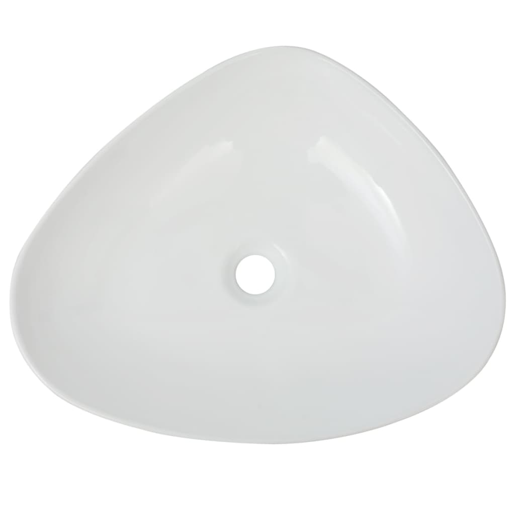 Vidaxl Washbasin Triangular White 50,5x41x12 cm keramik
