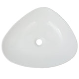 Vidaxl Washbasin Triangular White 50,5x41x12 cm keramik