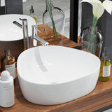 Vidaxl Washbasin Triangular White 50,5x41x12 cm keramik