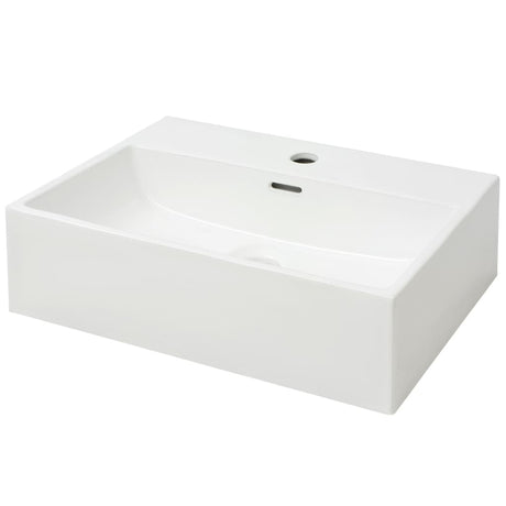 Vidaxl Washbasin med kranhul hvid 51,5x38,5x15 cm keramik
