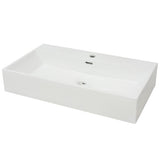 Vidaxl Washbasin med taphole White 76x42.5x14,5 cm Malermiek