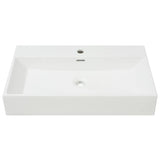 Vidaxl Washbasin med taphole White 76x42.5x14,5 cm Malermiek