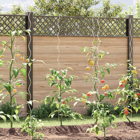 Vidaxl Plain Stick Spiral 170 cm galvaniseret stål 5 m