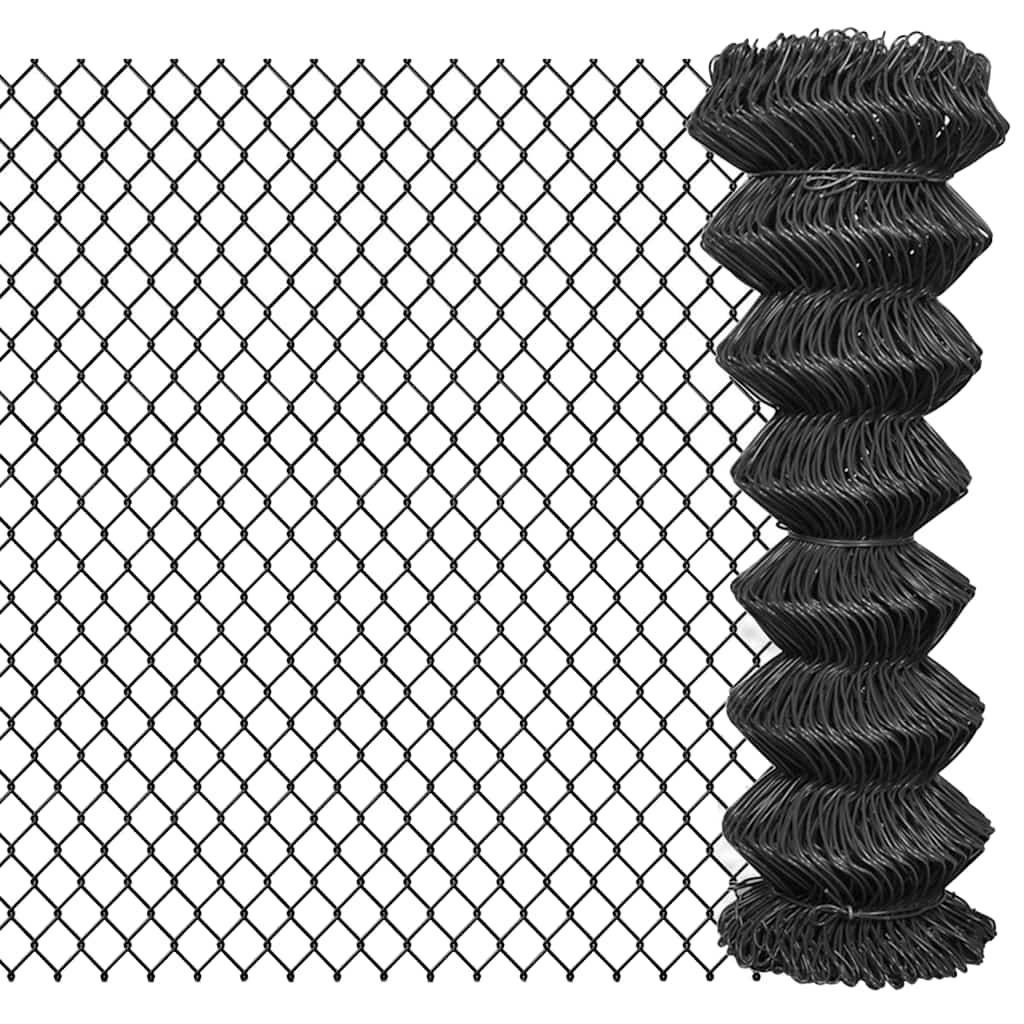 Vidaxl mesh hegn 15x1,25 m stålgrå