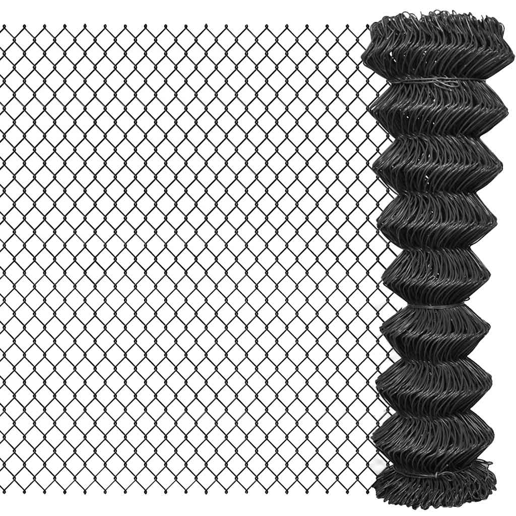 Vidaxl mesh hegn 15x1,5 m stålgrå