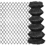 Vidaxl mesh hegn 25x0,8 m stålgrå