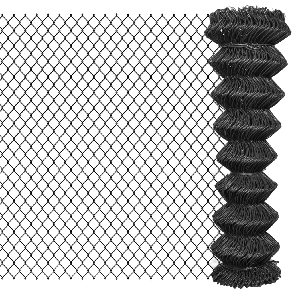Vidaxl mesh hegn 25x1,5 m stålgrå