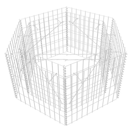 Vidaxl Gabion Planter Insent Hexagonal 100x90x50 cm