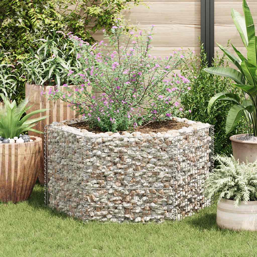 Vidaxl Gabion Planter Insent Hexagonal 100x90x50 cm