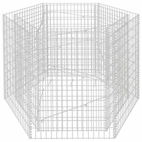 Vidaxx gabion planter hævet sekskantet 160x140x100 cm