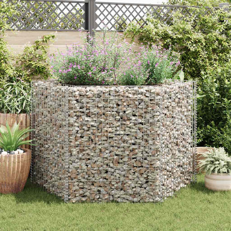 Vidaxx gabion planter hævet sekskantet 160x140x100 cm