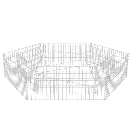Vidaxl Gabion Planter Insented Hexagonal 200x173x40 cm