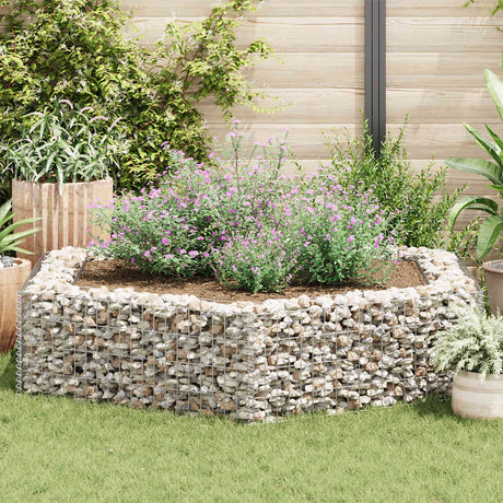 Vidaxl Gabion Planter Insented Hexagonal 200x173x40 cm