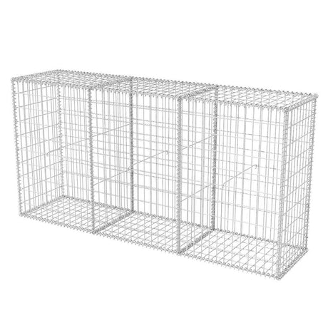 Vidaxl Gabion Basket 200x50x100 cm galvaniseret stål