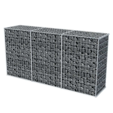 Vidaxl Gabion Basket 200x50x100 cm galvaniseret stål