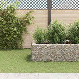 Vidaxl Gabion Planning Box hævet 360x90x50 cm stål