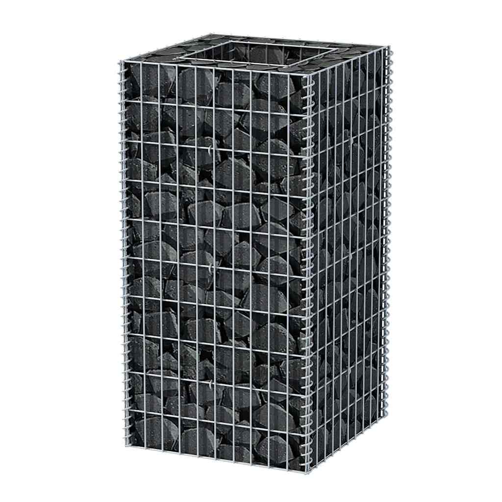 Vidaxl Gabion Planning Box hævet 50x50x100 cm stål