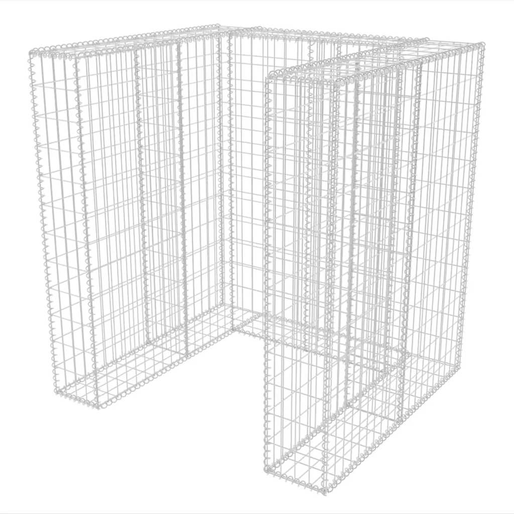 Vidaxx gabion enkelt skraldespand konvertering 110x100x120 cm stål