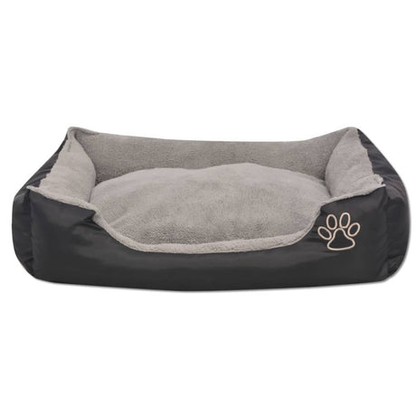 Vidaxl hundeseng med polstret pude størrelse XL sort