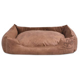 Vidaxl hund seng pude pu-art læderstørrelse m beige