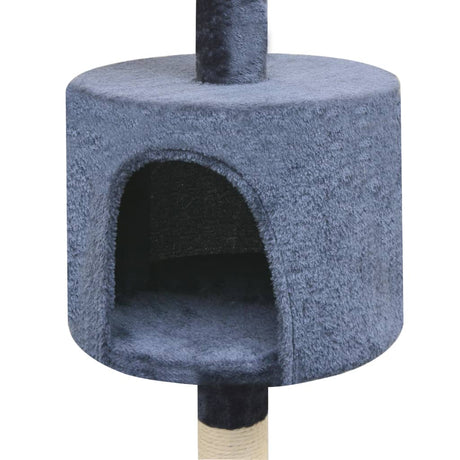 Vidaxl Cat Scratching Post med sisal skrabe poster 125 cm mørkeblå