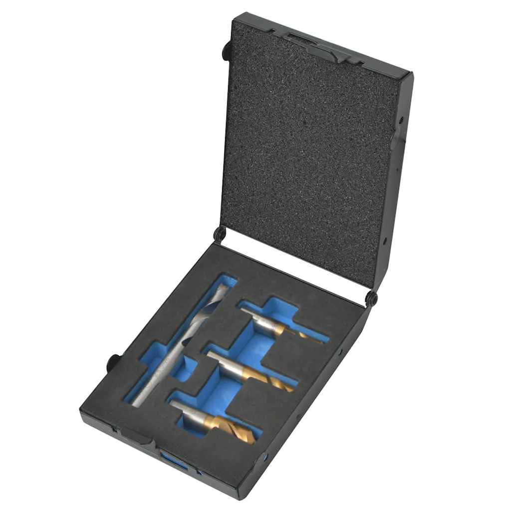 Vidaxl 4-delt spidse borebitset HSS