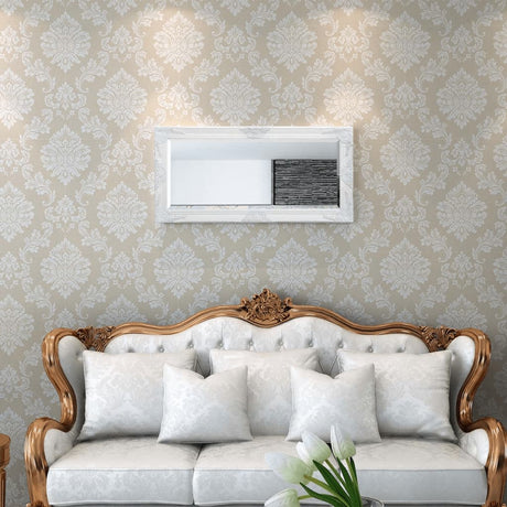 Vidaxl Wall Mirror Baroque 100 x 50 cm hvid