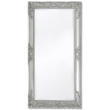 Vidaxl Wall Mirror Baroque 100 x 50 cm sølv