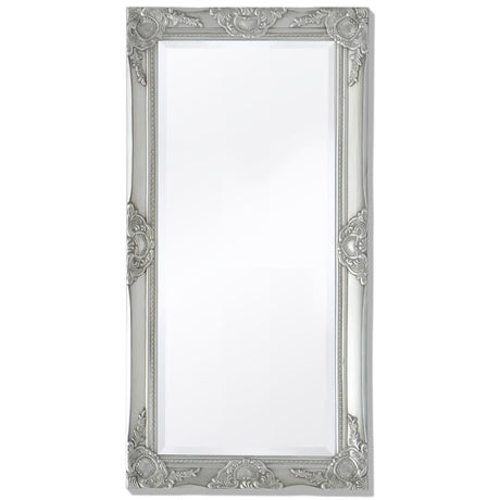 Vidaxl Wall Mirror Baroque 100 x 50 cm sølv