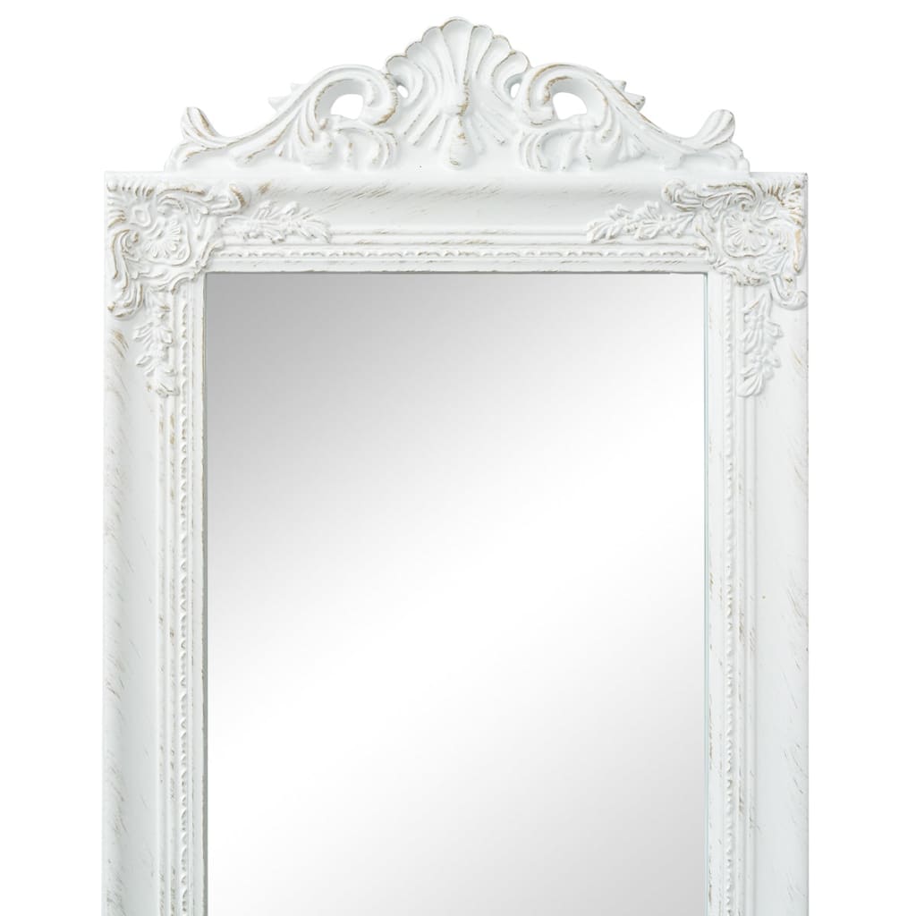 Vidaxl Mirror løsrevet barok stil 160x40 cm hvid