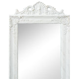 Vidaxl Mirror løsrevet barok stil 160x40 cm hvid