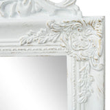 Vidaxl Mirror løsrevet barok stil 160x40 cm hvid
