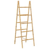 Vidaxl Double Towel Ladder med 5 trin 50x160 cm bambus
