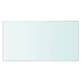 Vidaxl wandschap transparant 30x12 cm glas