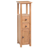 Vidaxl hoekkast 26x26x94 cm massief eikenhout