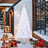 VidaXL kunstigt juletræ hvid l 240 cm
