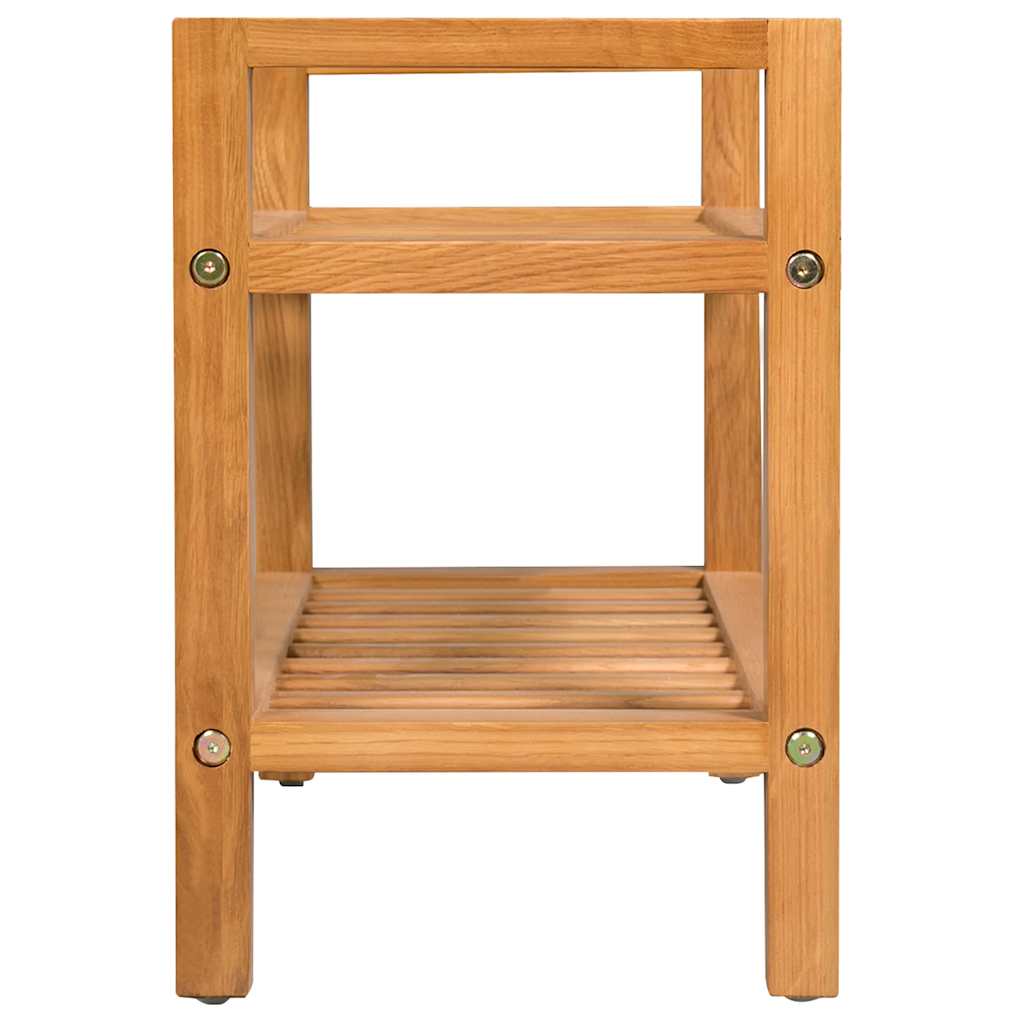 Vidaxl Shoe Rack med 2 hylder 50x27x40 cm solid eg