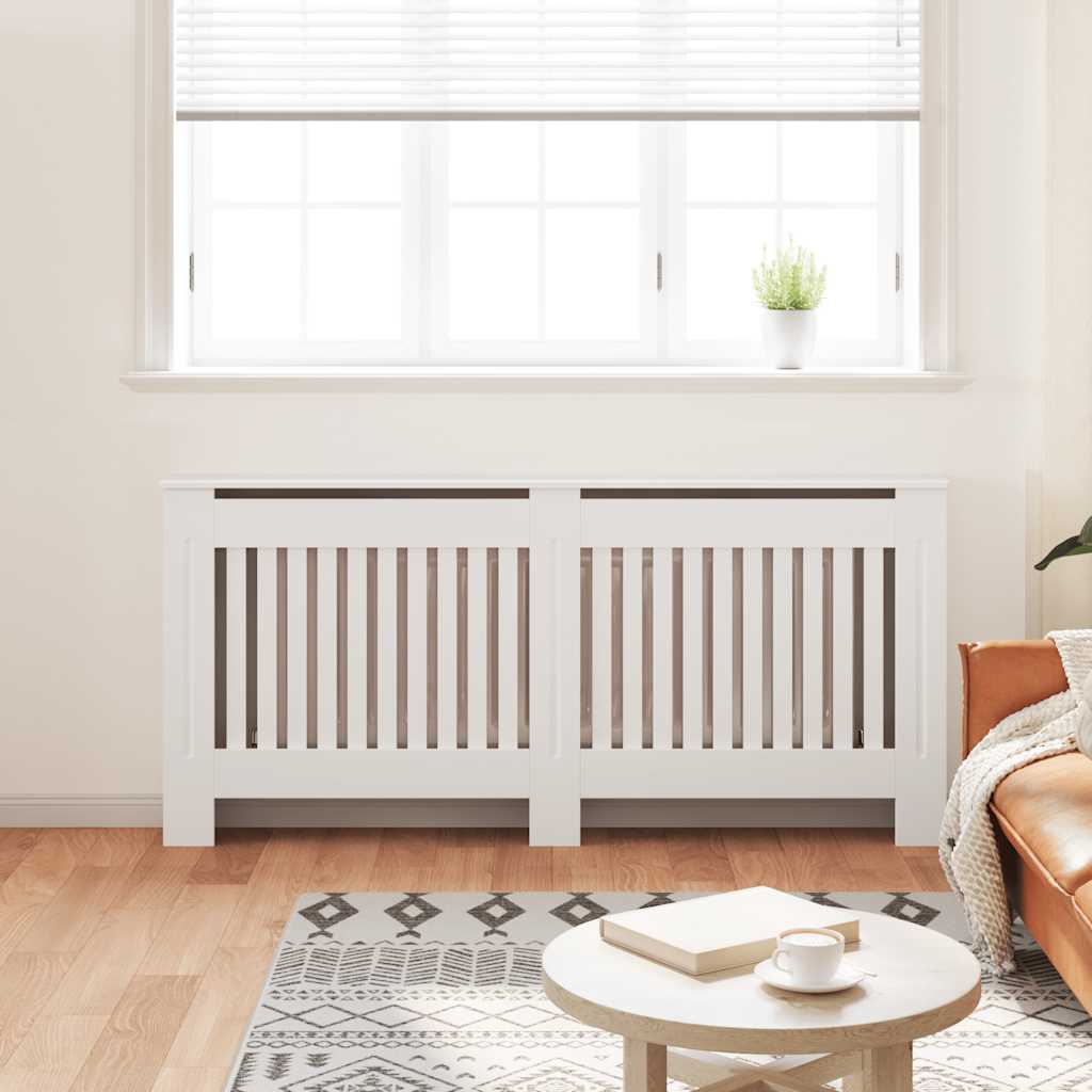 Vidaxl Radiatorom Construction White MDF 172 cm