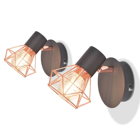 Vidaxl væglamper 2 st med LED 8 W