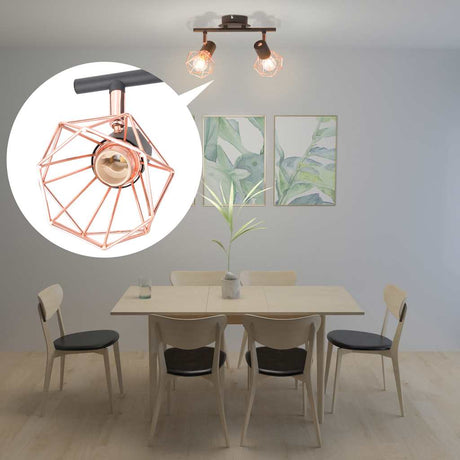 Vidaxl loftlampe med 2 lysdioder 8 W