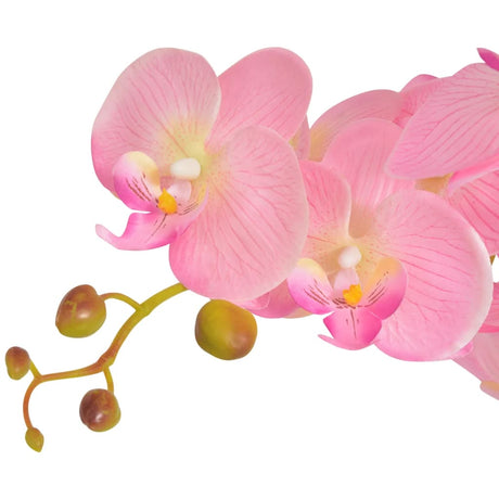Vidaxl Artificial Plant Orchid med pot 75 cm lyserød