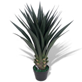 Vidaxl Art Yucca Plant med gryde 85 cm grøn