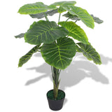 Vidaxl kunstig plante taro med gryde 85 cm grøn
