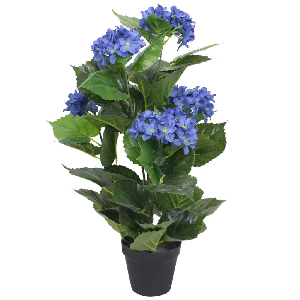 Vidaxl Art Hortensia Plant med gryde 60 cm blå
