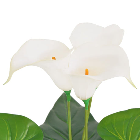 Vidaxl Art Calla Lelie Plant med pot 85 cm hvid