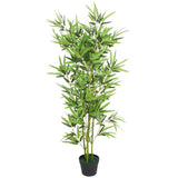Vidaxl kunstig plante med potbambus 120 cm grøn