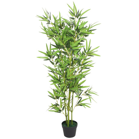Vidaxl kunstig plante med potbambus 120 cm grøn