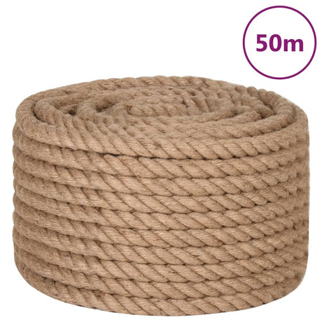 Vidaxl reb 100% jute 20 mm 50 m