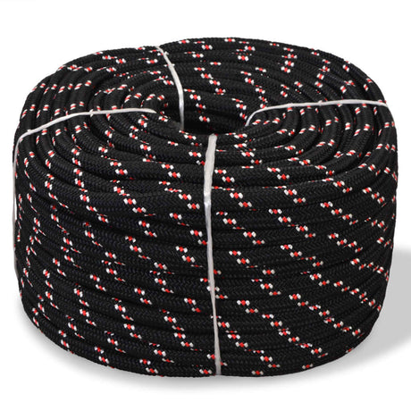 Vidaxl Boot Rope 8 mm 100 m polypropylen sort